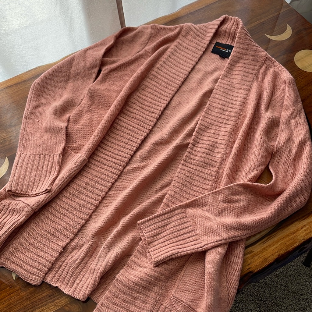 Blush Colored Cardigan Sweater